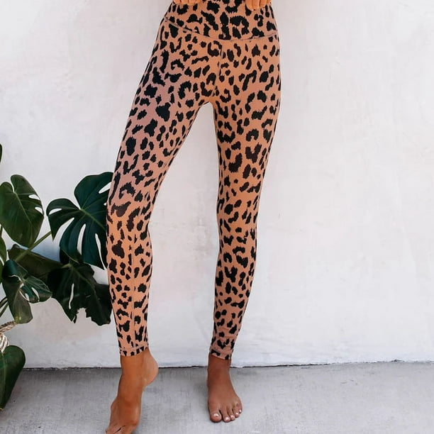 Women's Skinny Black White Leopard Cheetah Animal Leggings Stretchy Jeggings